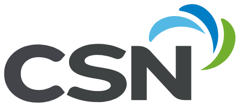 Colorful logo with letters CSN
