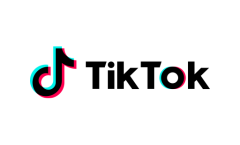 TikTok logo with vibrant colors