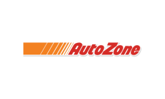 AutoZone logo with orange and red