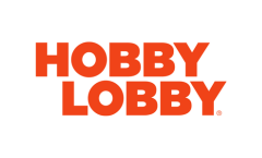 Bold orange Hobby Lobby logo