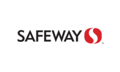 Safeway logo with red circle.