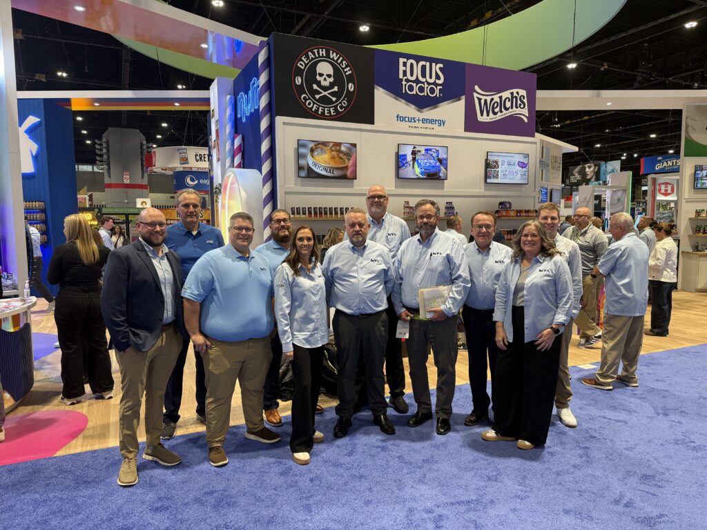 Group of people at trade show